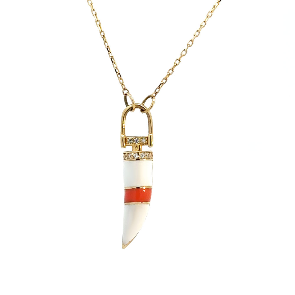 КОЛИЕ ЖЪЛТО ЗЛАТО IVORY ORANGE