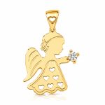 Златна висулка ангелче Little Angel