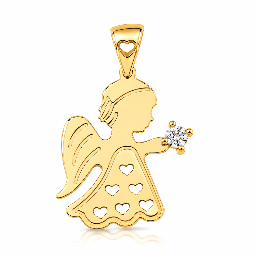 Златна висулка ангелче Little Angel
