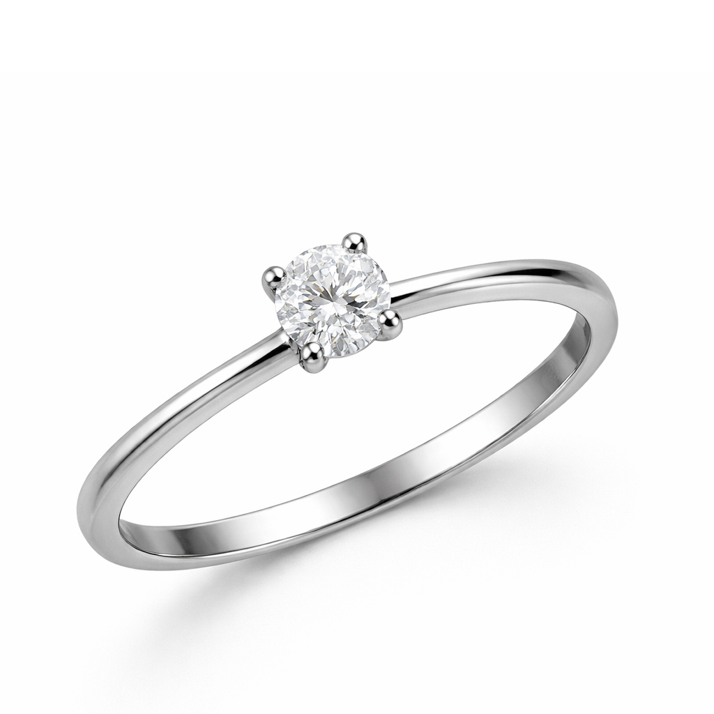 Годежен диамантен пръстен SOLÉA от 14К бяло злато