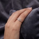 Диамантен пръстен от розово злато Pretty