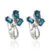 Диамантени обици от бяло залто Diamond Moscow