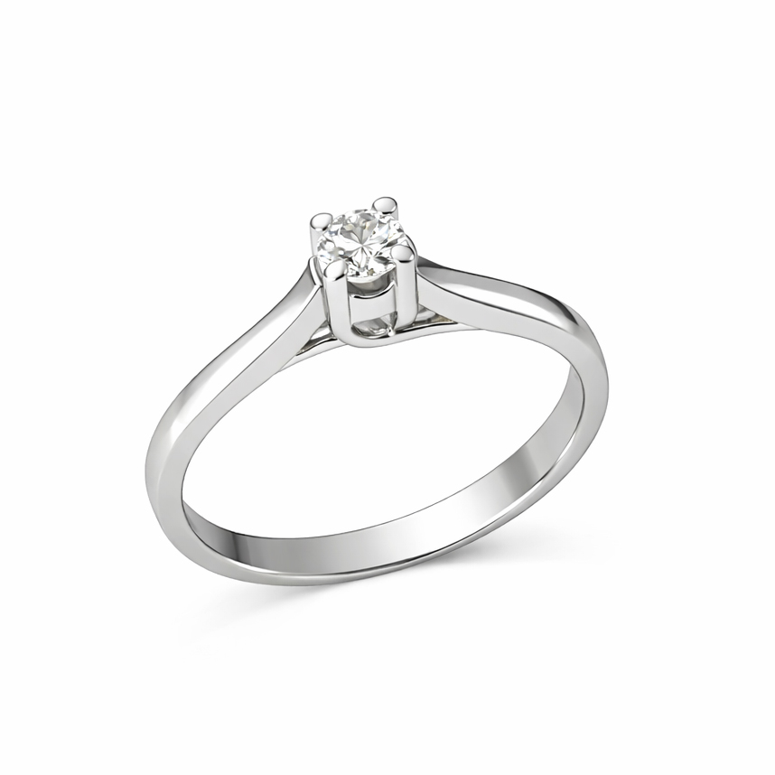 Годежен диамантен пръстен в бяло злато TAMARA