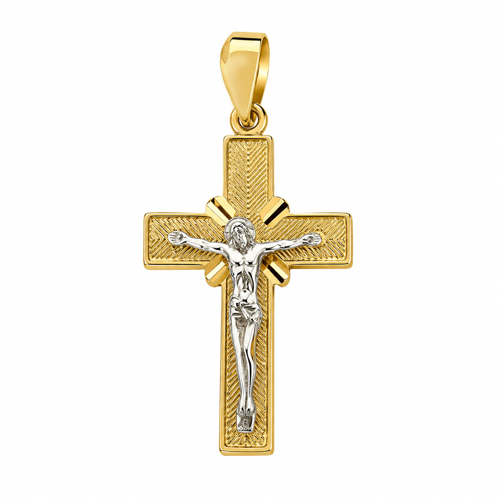 Златен кръст с разпятие DIVINE GLORY