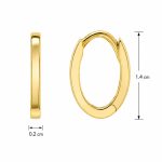 Златни обеци Classic Hoops