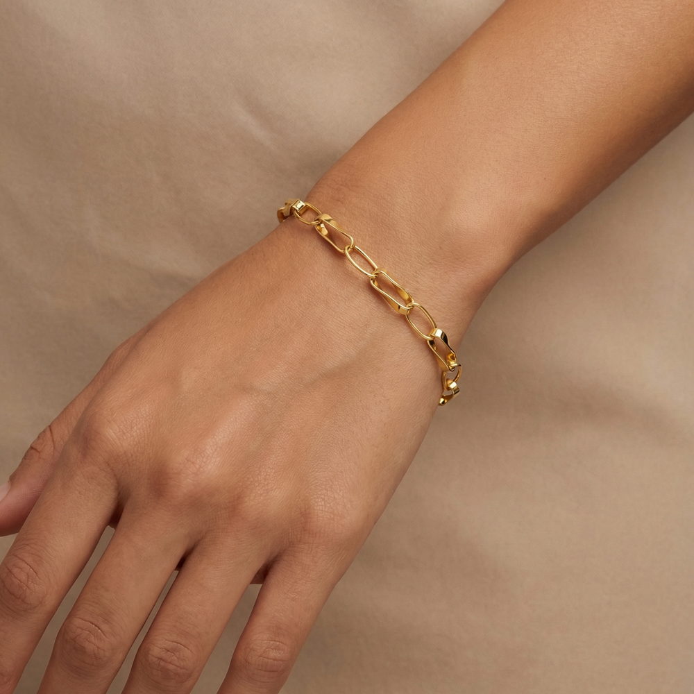 Дамска златна гривна VALENZA 14К | Модерна верижна гривна