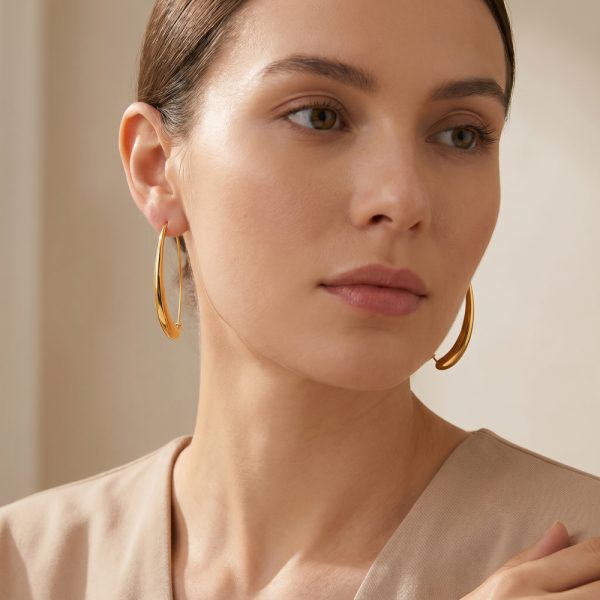 Златни висящи обици KARINA
