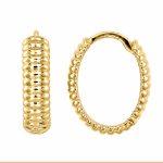 Златни обеци Bubble Hoops
