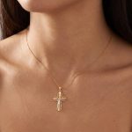 Златен кръст с разпятие ROYAL FAITH