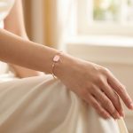Златна гривна с лунен камък ÉLUNA Blush Glow