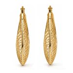 Златни висящи обеци Golden Mesh