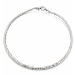 Гривна бяло злато White Mesh