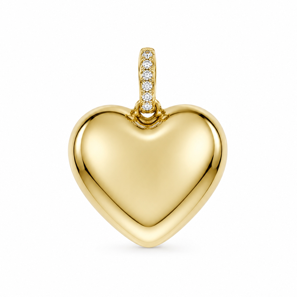 Златна висулка сърце Golden Heart