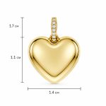 Златна висулка сърце Golden Heart