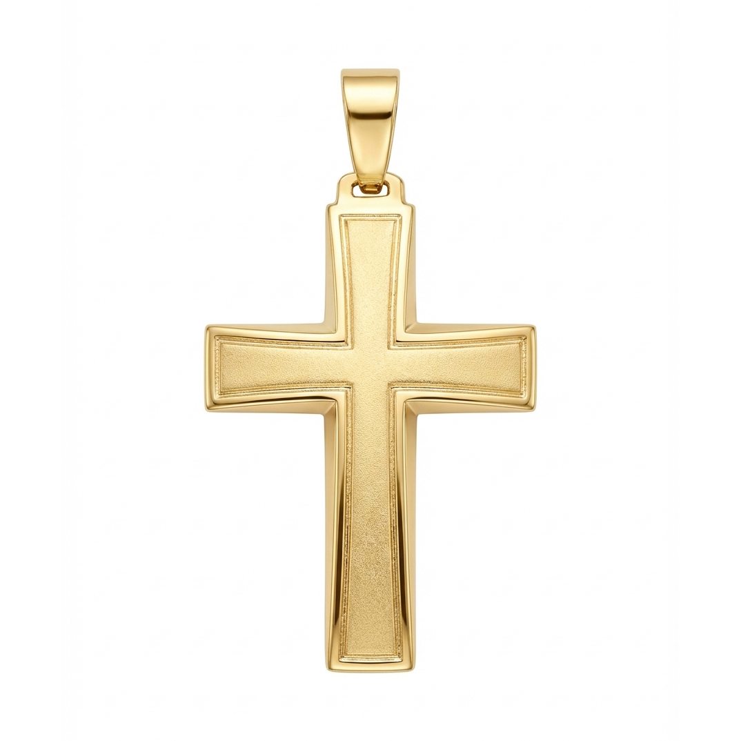 Класически златен кръст от жълто злато Golden Grace