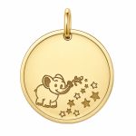 Златен медальон със слонче STARRY ELEPHANT