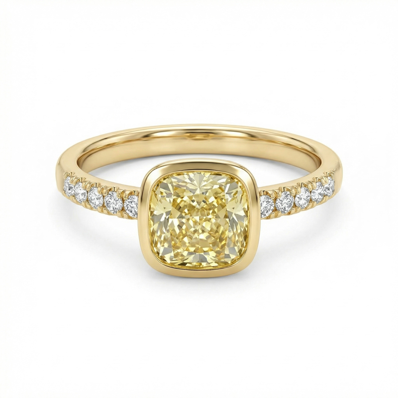 Диамантен пръстен с топаз ANI