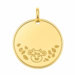 Златен медальон с жирафче GENTLE GIRAFFE