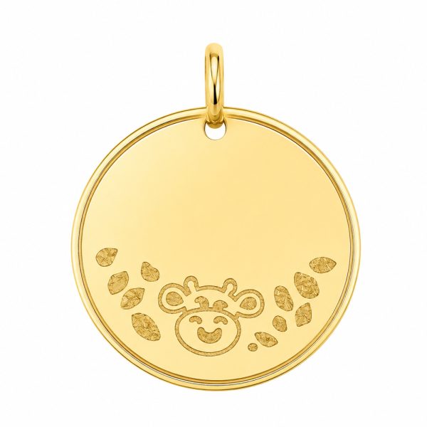 Златен медальон с жирафче GENTLE GIRAFFE
