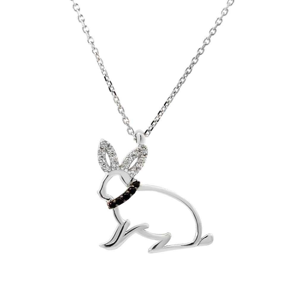 Колие бяло злато rabbit - GOLD ADDICTED