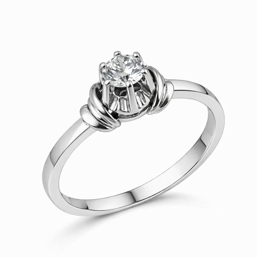 Годежен пръстен бяло злато AMAYA