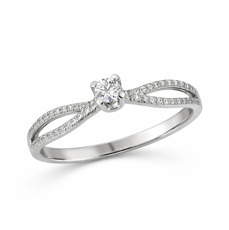 Годежен пръстен бяло злато DARI