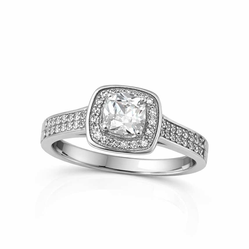 Годежен пръстен бяло злато KIARA