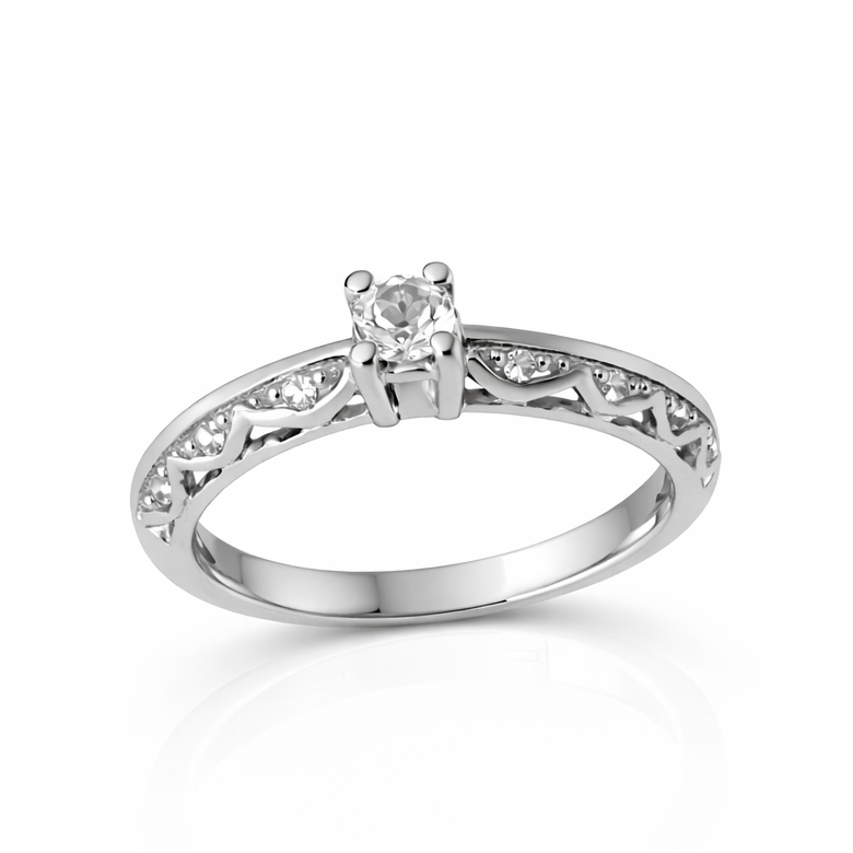 Годежен пръстен бяло злато RAYA M