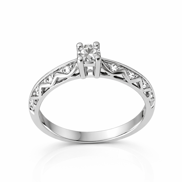 Годежен пръстен бяло злато RAYA M