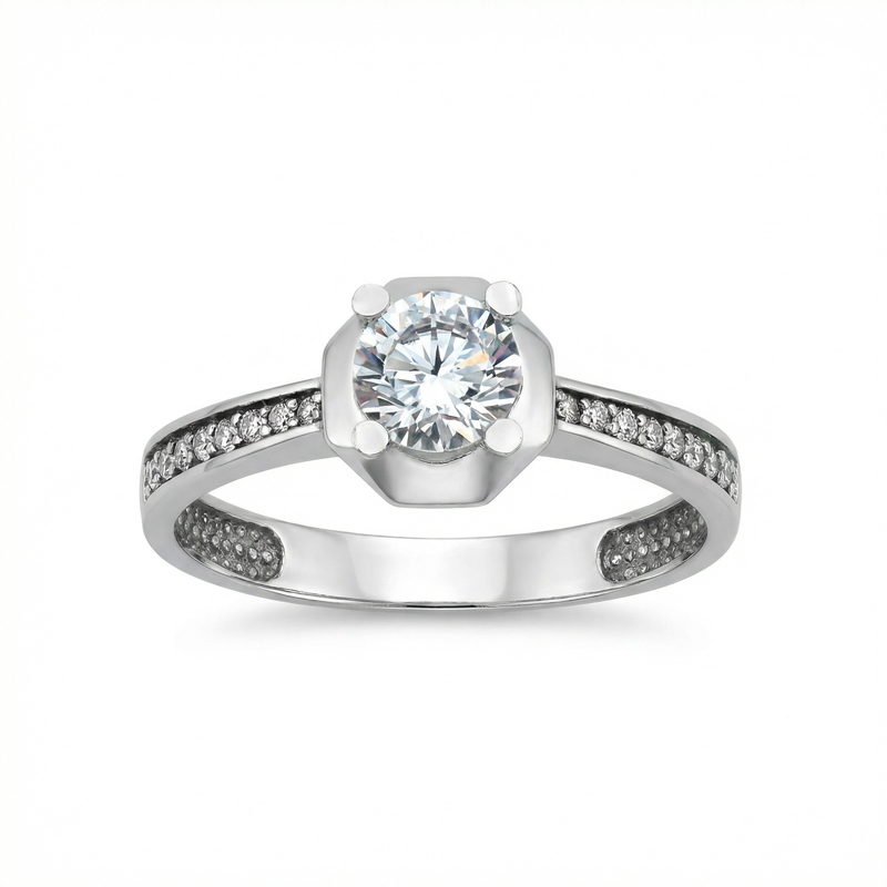 Годежен пръстен бяло злато RENI