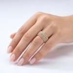 Двуцветен златен пръстен AURÉLIA DUO WEAVE