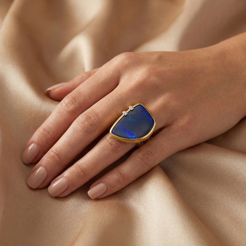 Златен пръстен OPALÉA NOCTURNE