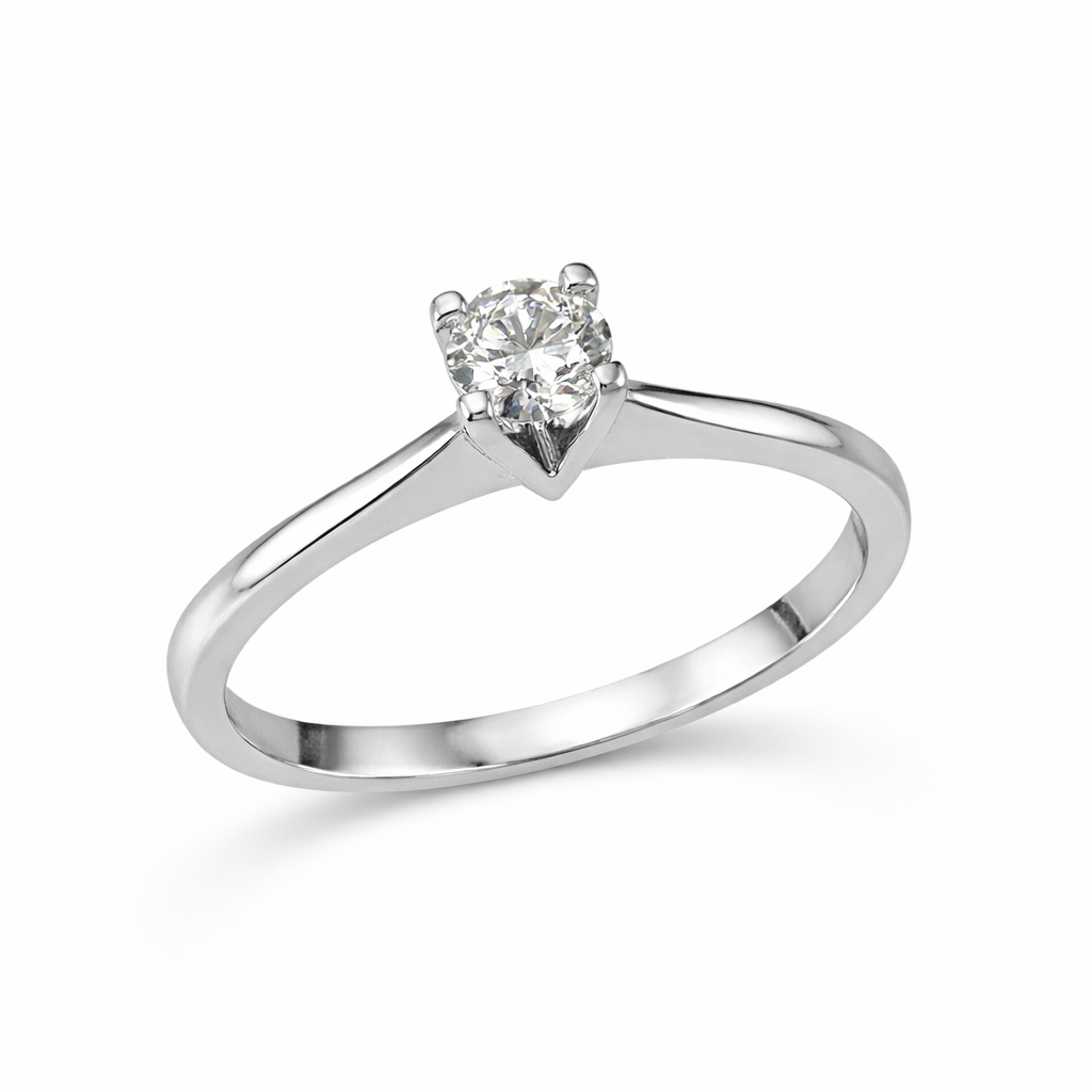 Годежен диамантен пръстен бяло злато ELISABEt