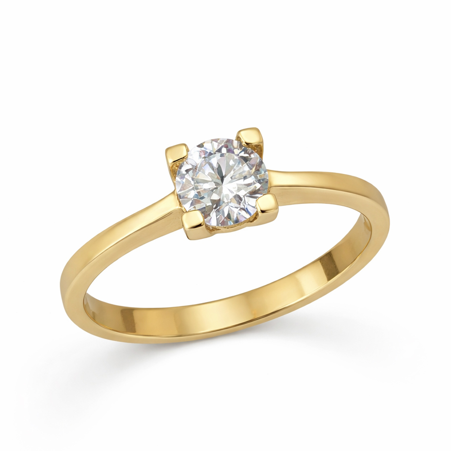 Годежен пръстен жълто злато Gorgia