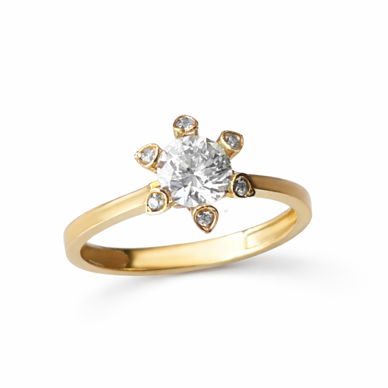 Годежен пръстен жълто злато KEYLI