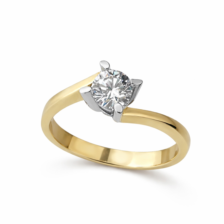 Годежен пръстен жълто злато MILA