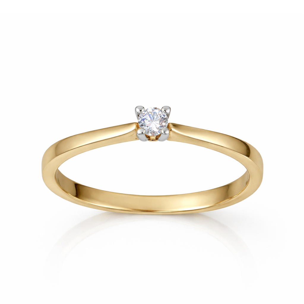 Годежен пръстен жълто злато SUZAN