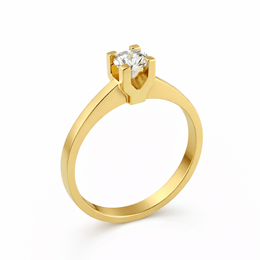 Годежен пръстен жълто злато VALERIA