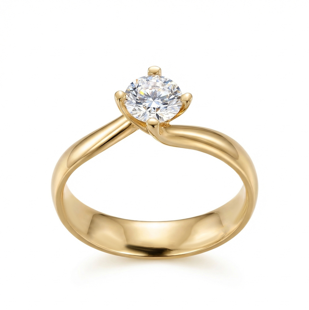 Годежен пръстен жълто злато YANA