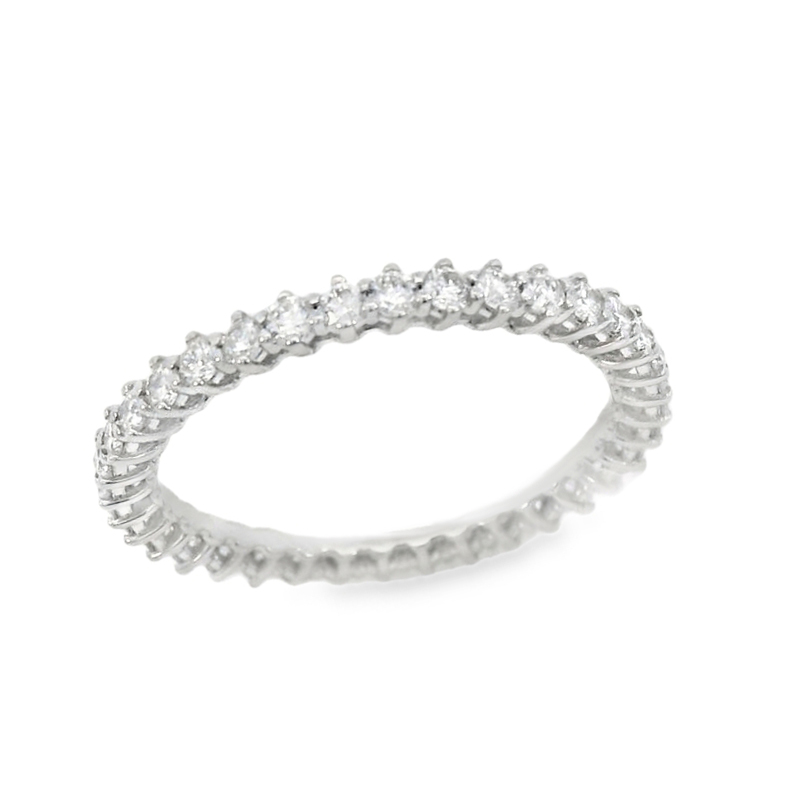 Диамантена галка с бели диаманти