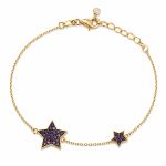 Жълто злато гривна STAR VIOLET
