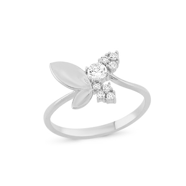 Златен пръстен бяло злато SAMANTA .