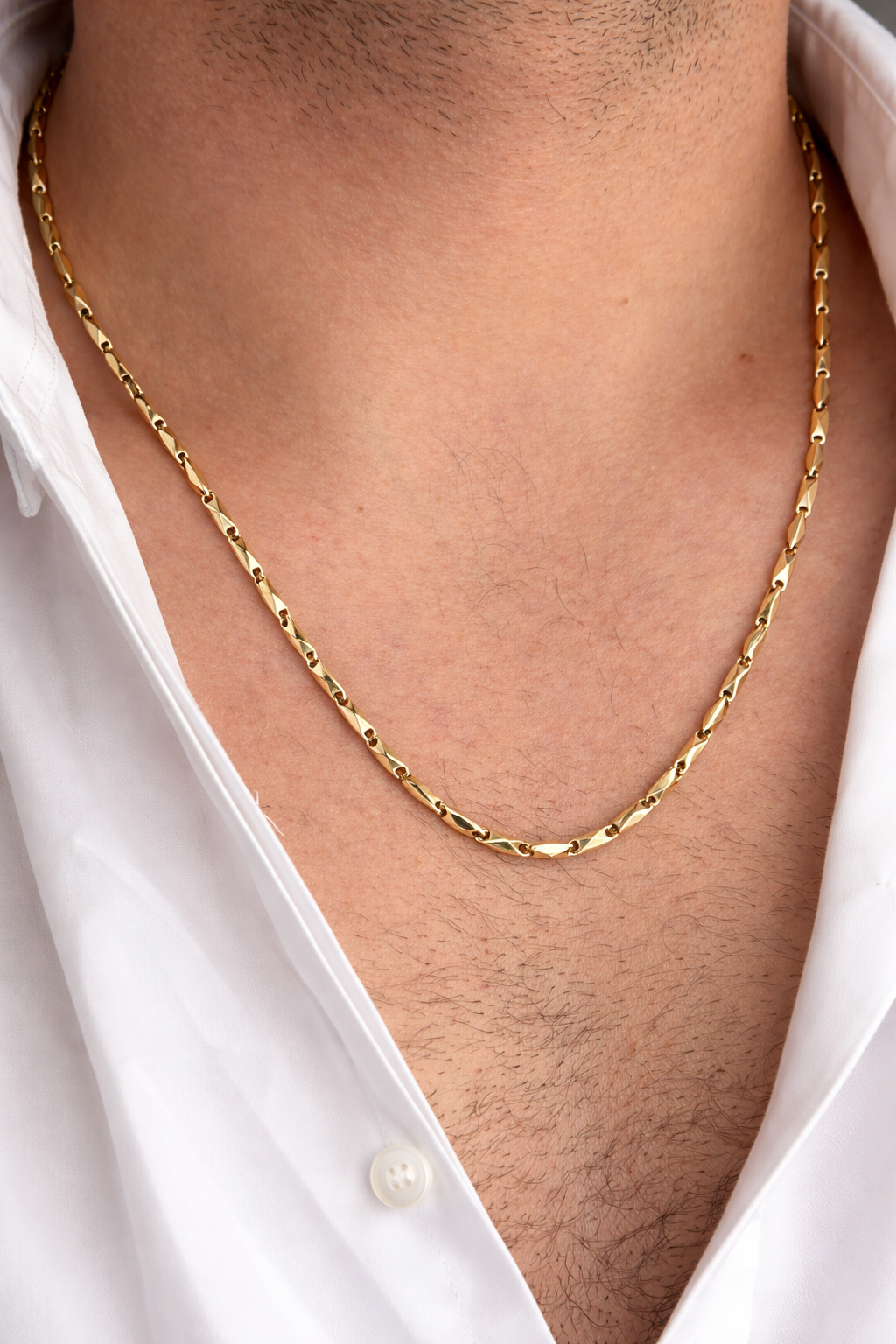 Мъжки златен синжир от жълто злато Mateo