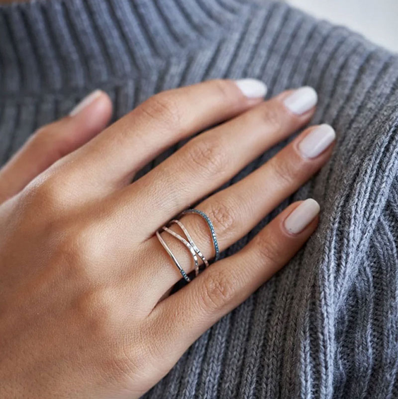 Пръстен бяло злато VANESSA