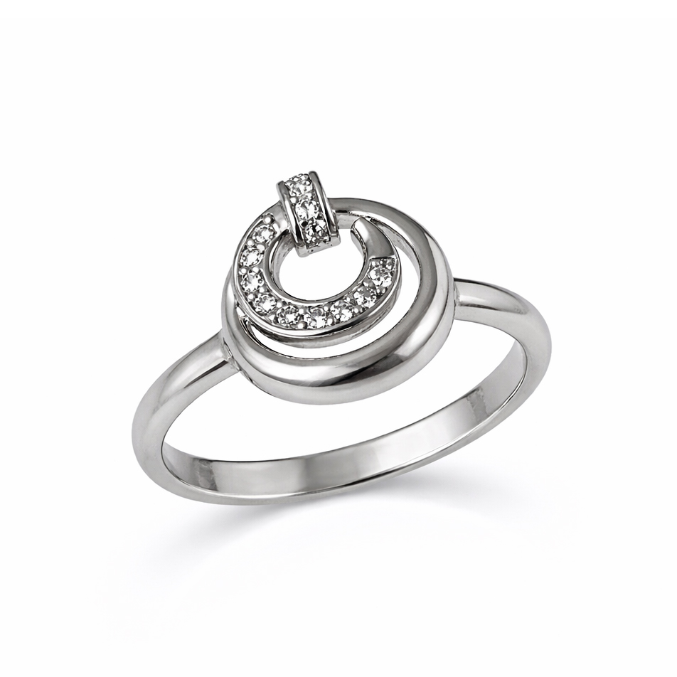 Пръстен бяло злато YULIA