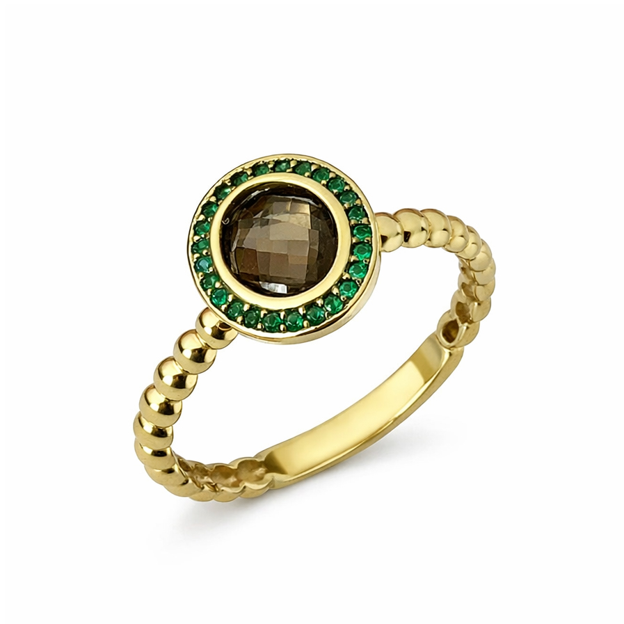 Пръстен жълто злато Tsveti 3