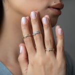 Розово злато пръстен с циркони ROSÉLIA SHINE