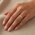 Бяло злато халка MONÉA LINE WHITE