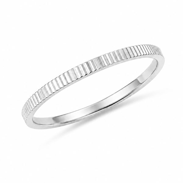 Бяло злато халка MONÉA LINE WHITE | 14К дамски пръстен