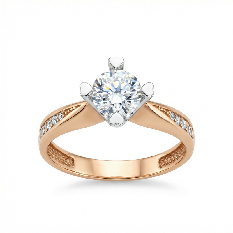 Годежен пръстен розово злато JULIA